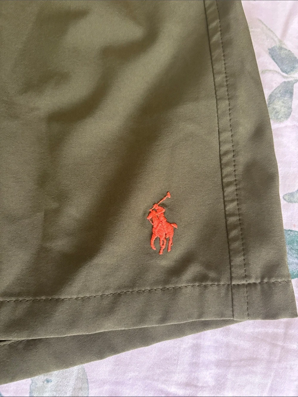 Polo by Ralph Lauren Olive Green Athletic Swim Shorts size medium